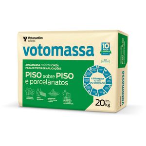 Argamassa Votoran Piso Sobre Piso e Porcelanato Cinza 20Kg
