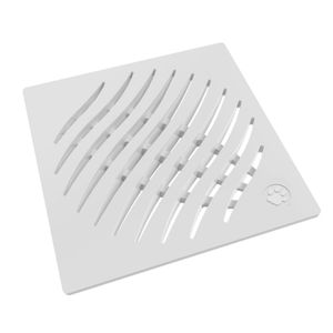 Ralo Grelha Quadrado Tigre Ecológica Branco 10x10cm