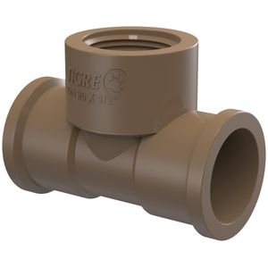 Te Soldável e Rosqueável Redução Tigre 25mm 1/2"
