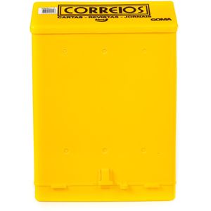 Caixa de Correio de Grade Goma Amarela 26x36x12cm