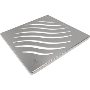 Ralo Grelha Quadrado Tigre Inox 15x15cm