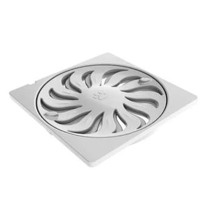 Ralo Grelha Quadrado com Fecho Tigre Branco 15x15cm