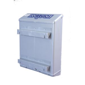 Caixa de Correio de Grade Goma Grande Cinza 26x36x12cm