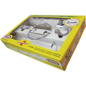 Acessórios Para Banheiro Japi Samba JKSC7 Cromado Kit com 7 Peças
