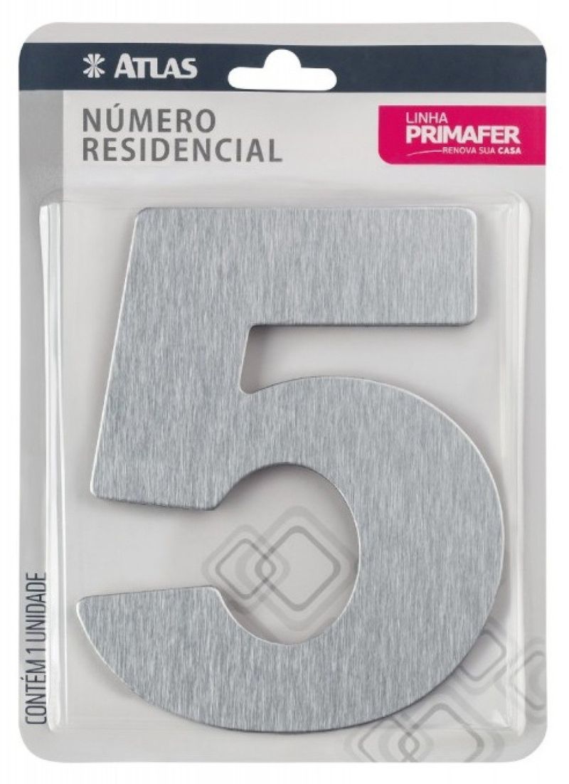 NUMERO-5-PARA-RESIDENCIA-ATLAS-ADESIVO-PR3001-5-N5-ACM-ALUMINIO-E-PLASTICO-ESCOVADO