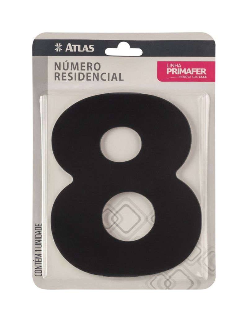 NUMERO-8-PARA-RESIDENCIA-ATLAS-ADESIVO-ACM-PRETO