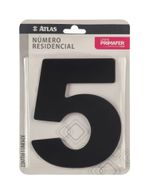 NUMERO-5-PARA-RESIDENCIA-ATLAS-ADESIVO-ACM-PRETO