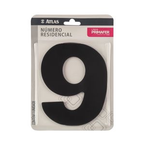 Número 6 e 9 Para Residência Atlas Adesivo ACM Preto