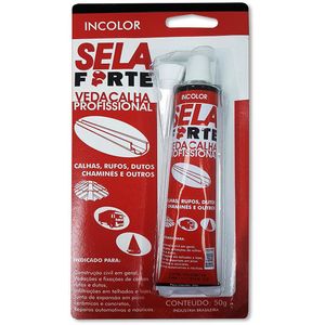 Vedação Para Calha Calhaforte Sela Forte Incolor 2611 50g