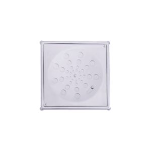 Ralo Grelha Quadrado Aquaplas com Fecho e Caixilho 10x10cm