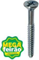 Parafuso Para Madeira Fixtil 2,5x25mm com Bucha Anel 4mm