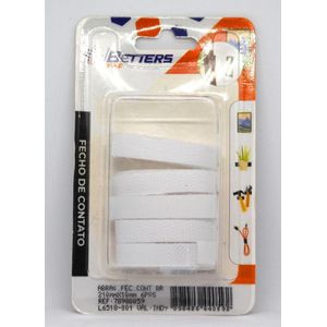 Abraçadeira Betters Fecho Contato Branco 210x10mm Cartela com 6 Unidades