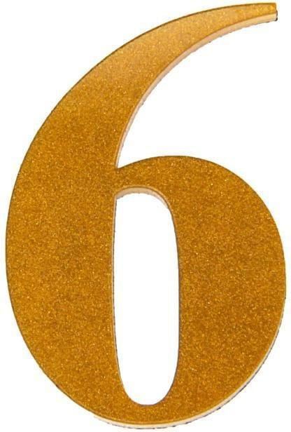 Numero-6-Para-Residencia-Acrilico-4cm-4mm-Ouro-Kami