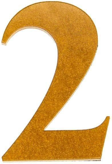 Numero-2-Para-Residencia-Acrilico-4cm-4mm-Ouro-Kami