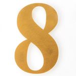 Numero-8-Para-Residencia-Acrilico-145cm-10mm-Ouro-Kami
