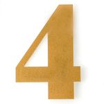 Numero-4-Para-Residencia-Acrilico-145cm-10mm-Ouro-Kami
