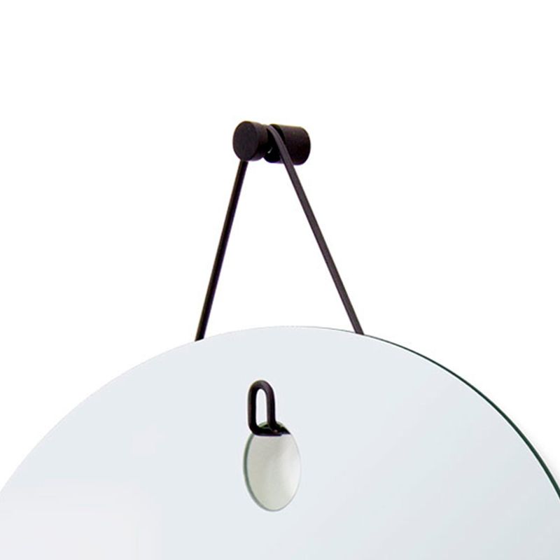 ESPELHO-DECORATIVO-E2G-DESIGN-ARAMADO-WIRE-POLYGON-PRETO-OBLONGO-60X40CM