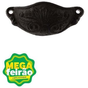 Puxador Para Gaveta Vênus em Ferro 4X3X10Cm Dy80077 Exp