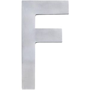 Letra Para Residência F LG Mais Alumínio Polido 22cm