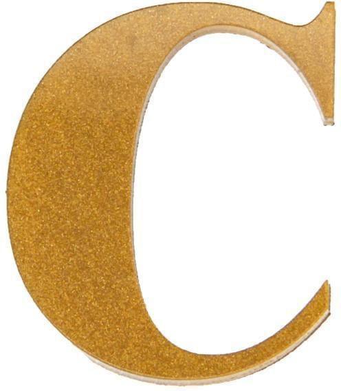 Letra-Para-Residencia-C-Acrilico-4cm-4mm-Ouro-Kami