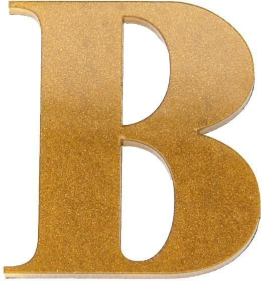 Letra-Para-Residencia-B-Acrilico-4cm-4mm-Ouro-Kami