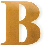 Letra-Para-Residencia-B-Acrilico-11cm-10mm-Ouro-Kami