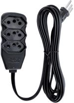 EXTENSAO-ELETRICA-FORCE-LINE-3-TOMADAS-SLIM-TRIPOLAR-10M-10A-PRETO
