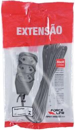 EXTENSAO-ELETRICA-FORCE-LINE-3-TOMADAS-SLIM-BIPOLAR-5M-10A-PRETO
