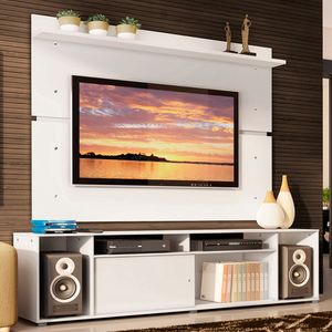 Rack Madesa Cancun e Painel para TV até 65 Polegadas Branco
