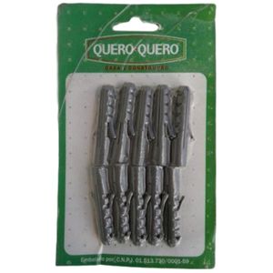 Bucha Para Parafuso Plástica Tijolo Baiano 10mm Pacote com 10 Unidades