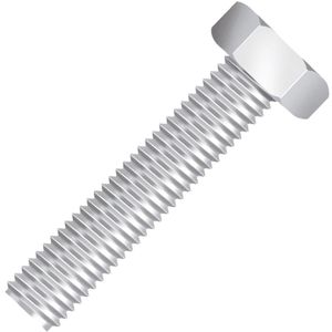 Parafuso Sextavado Rosca Inteira 1/4" x 3"