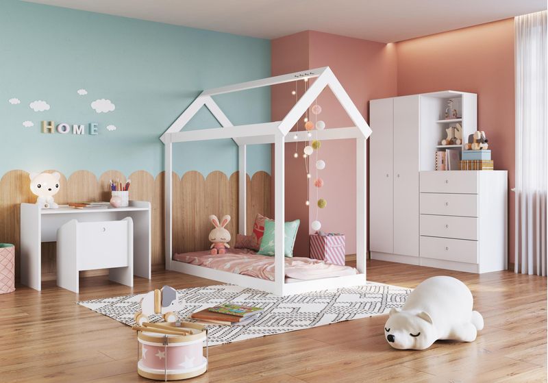 CAMA-ART-IN-MOVEIS-INFANTIL-MONTESSOARIANA-MC7005-BRANCA