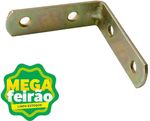 Cantoneira em L Zamar Bicromatizado Padrão de Furos 2x2 1-1/2