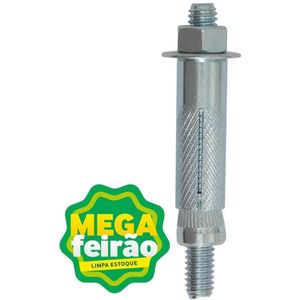 Chumbador Fixtil 3/8" 80mm Cartela com 2 Unidades