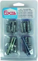 Bucha-Para-Parafuso-Philips-Fixtil-Kit-com-78-Unidades