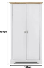 Guarda-Roupa---Roupeiro-2-Portas-Toledo-Edez-Branco-Nevada-e-Mel-101x189x56cm