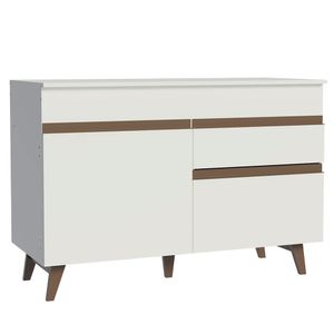 Balcão Gabinete de Pia Madesa Reims 2 Portas e 1 Gaveta Branco