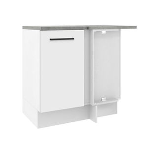 Balcão de Canto Madesa Agata 1 Porta Branco