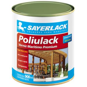 Verniz Sayerlack Poliulack Marítimo Transparente Brilhante 900ml