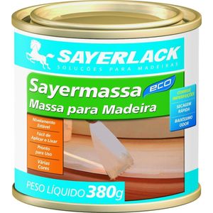 Massa Para Madeira Sayermassa Sayerlack Mogno 380g
