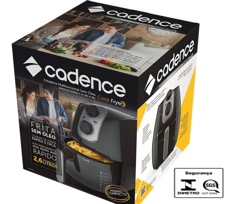 FRITADEIRA-ELETRICA---AIR-FRYER-CADENCE-COOK-FRYER-FRT525-PRETO-220V