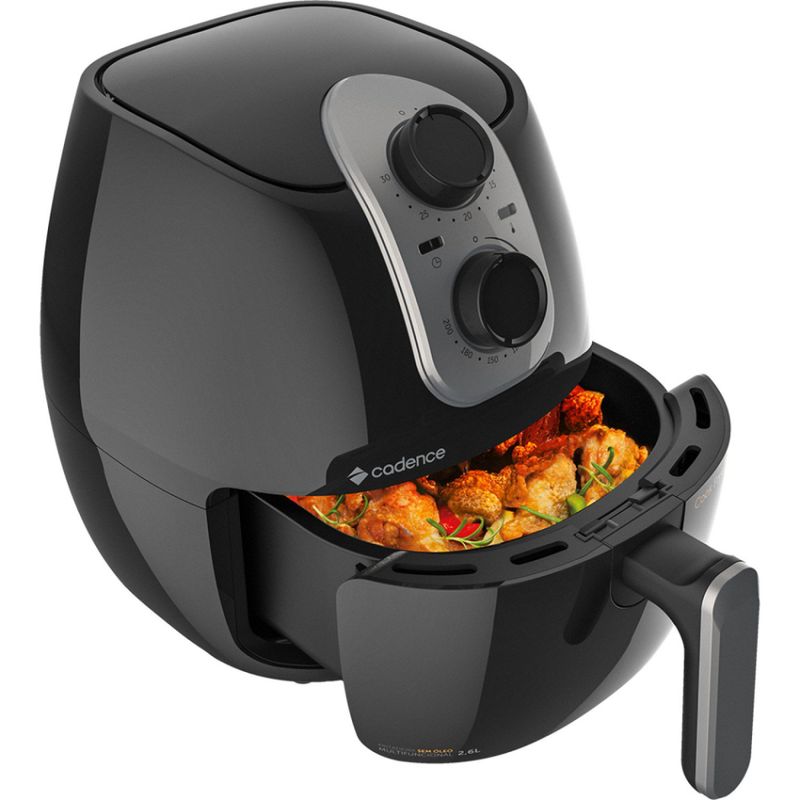 FRITADEIRA-ELETRICA---AIR-FRYER-CADENCE-COOK-FRYER-FRT525-PRETO-220V