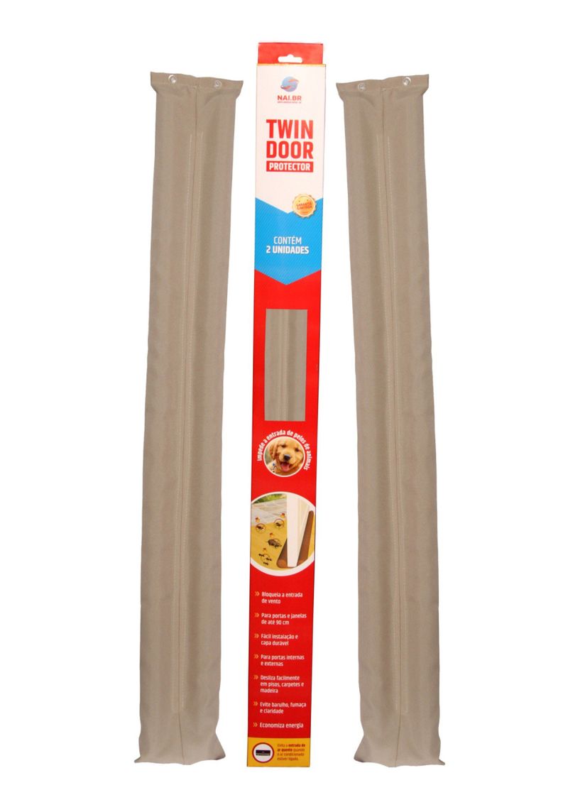 VEDA-PORTA-PROTETOR-DE-PORTA-NAI-BR-TWIN-DOOR-DUPLO-BEGE-90CM