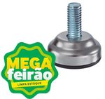 Ponteira Niveladora Rosqueável Para Pé de Móveis Tubo Zamar 3/8