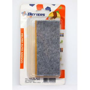 Feltro Protetor de Piso Para Uso em Móveis em Geral Betters Cinza 127x51x4mm