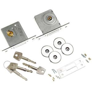 Fechadura Papaiz Tetra Dupla Auxiliar Para Porta Entrada Acetinado 40mm