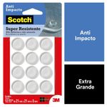 PROTETOR-ANTI-IMPACTO-3M-SCOTCH-REDONDO-EXTRA-GRANDE-CARTELA-COM-12-UNIDADES