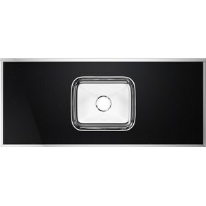 Pia de Cozinha Laminada Forminox Absoluta Preta 120cm