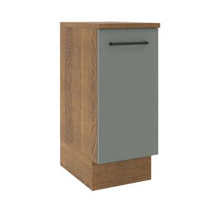Balcão Madesa Agata 35 cm 1 Porta Rustic/Cinza