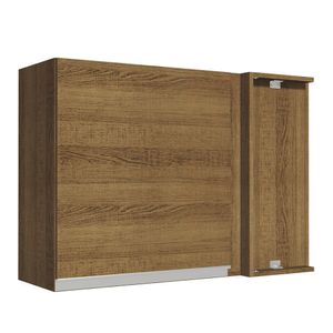 Armário Aéreo de Canto Madesa Glamy 1 Porta Rustic